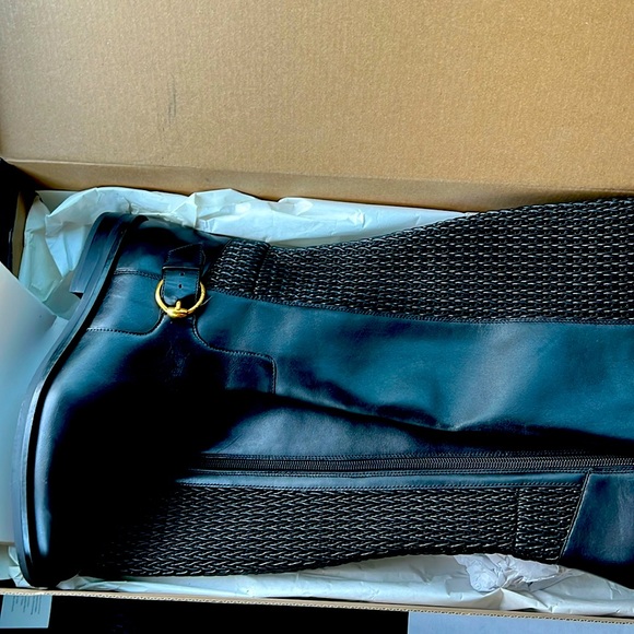 Cole Haan Women’s Clover Stretch Side-Buckle Riding Boots